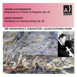 Cover of Rachmaninoff: Rhapsody on a Theme of Paganini, Op. 43 - Dohnányi: Variations on a Nursery Tune, Op. 25