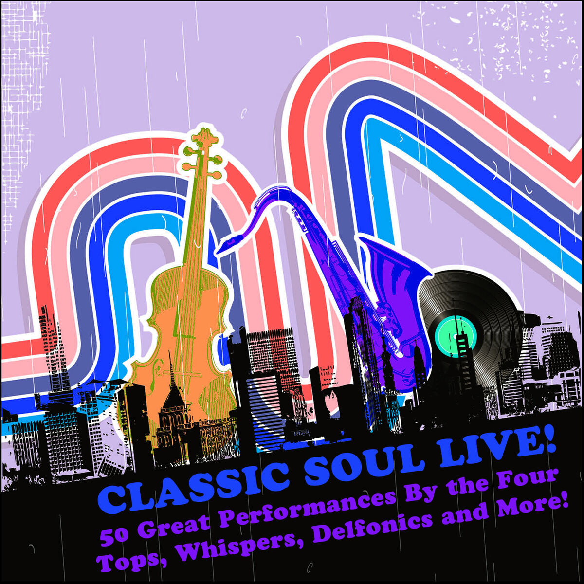Album cover of Classic Soul Live: 50 Great Performances By the Four Tops, Whispers, Delfonics and More
