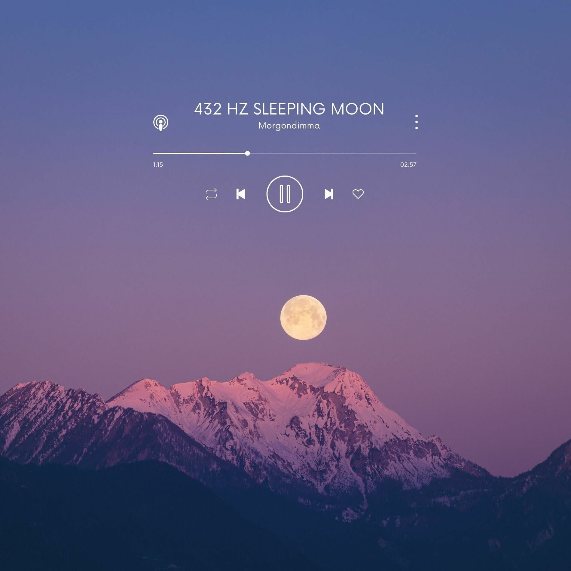 Album cover of 432 Hz Sleeping Moon