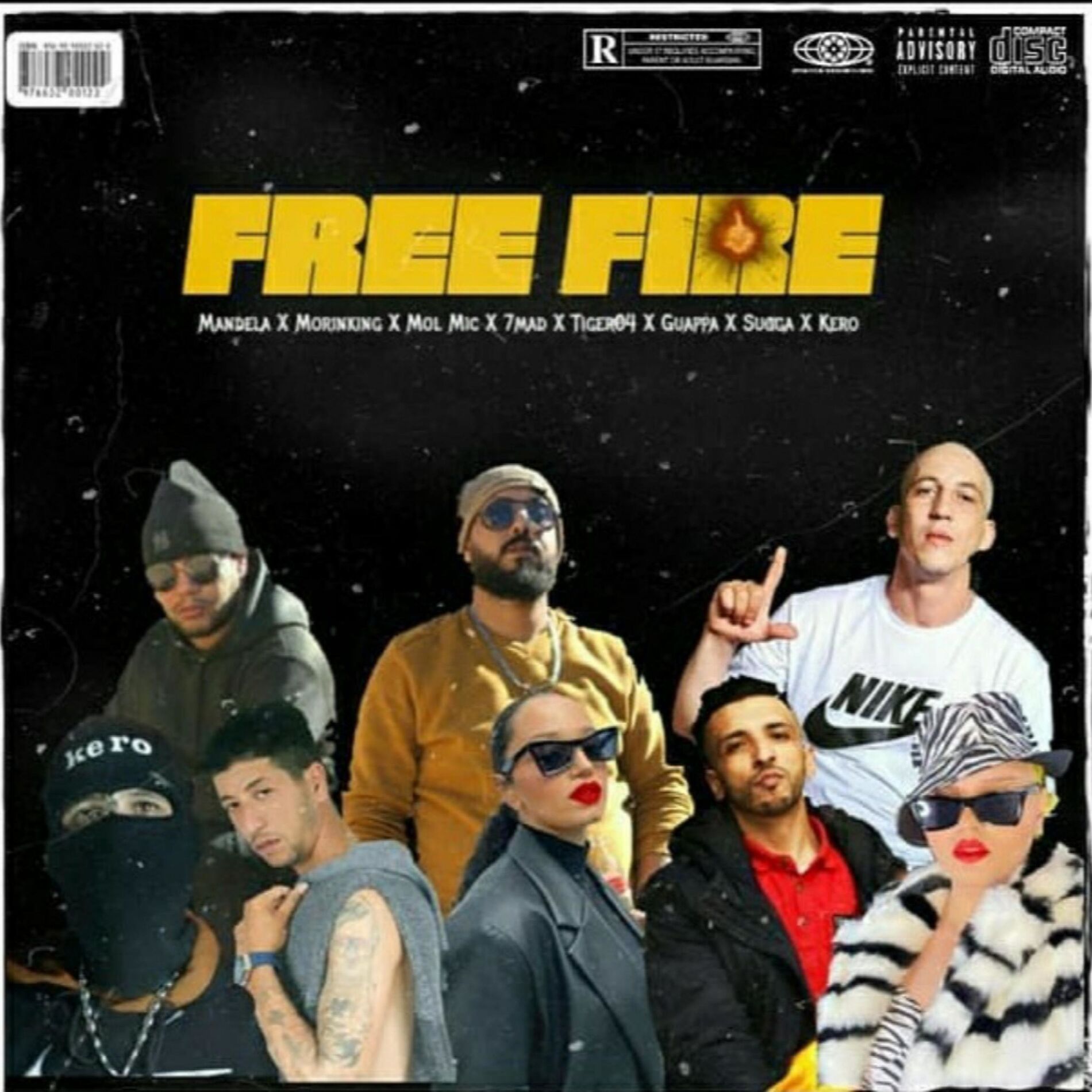 Album cover of Free Fire (feat. Sugga, Mandela, Guapa, Kero, 7Mad, Tiger & Morinking)