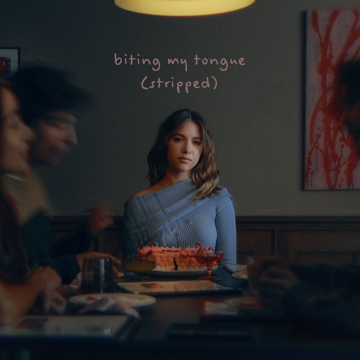 Album cover of biting my tongue (stripped)