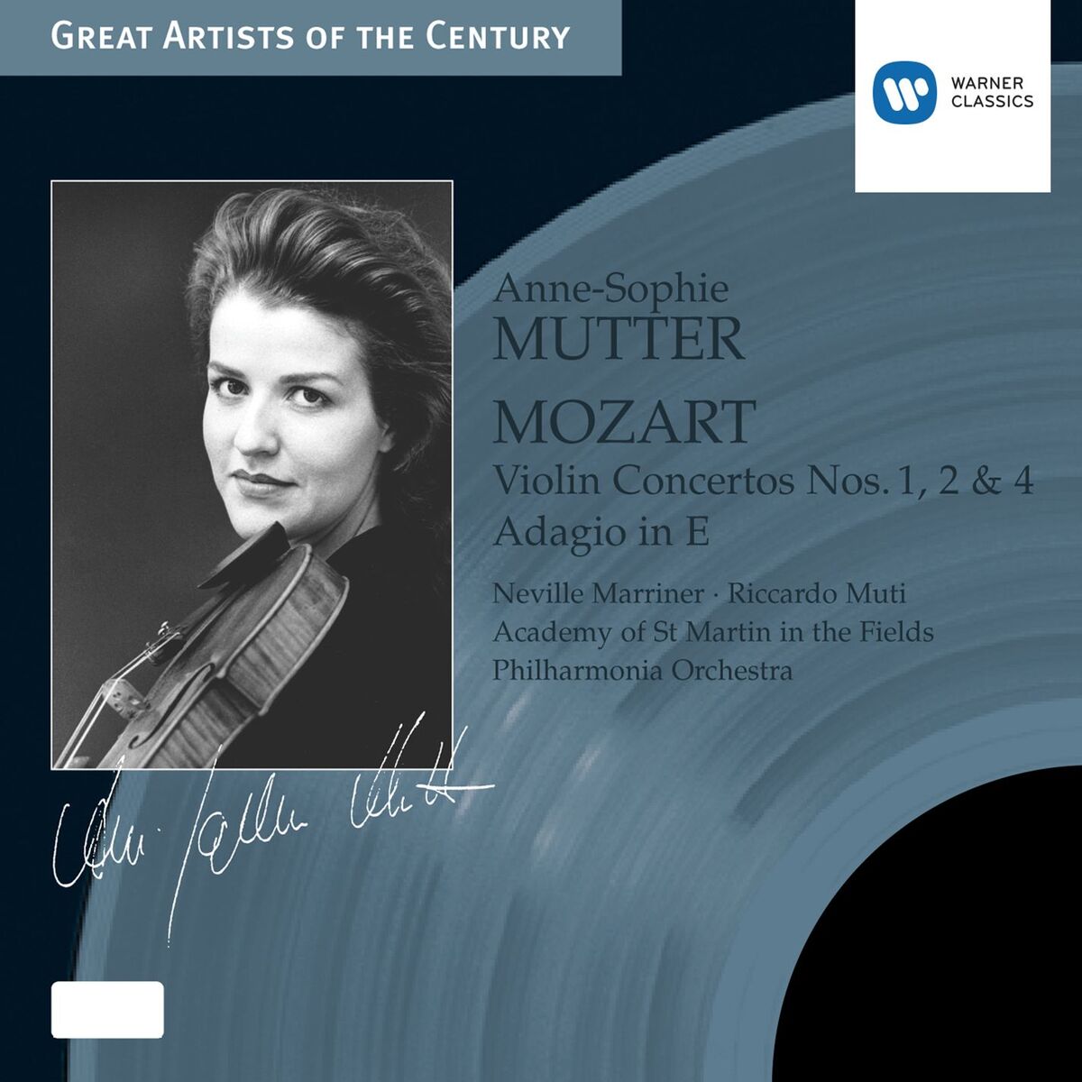 Album cover of Mozart: Violin Concertos Nos. 1, 2 & 4 - Adagio in E Major, K. 261