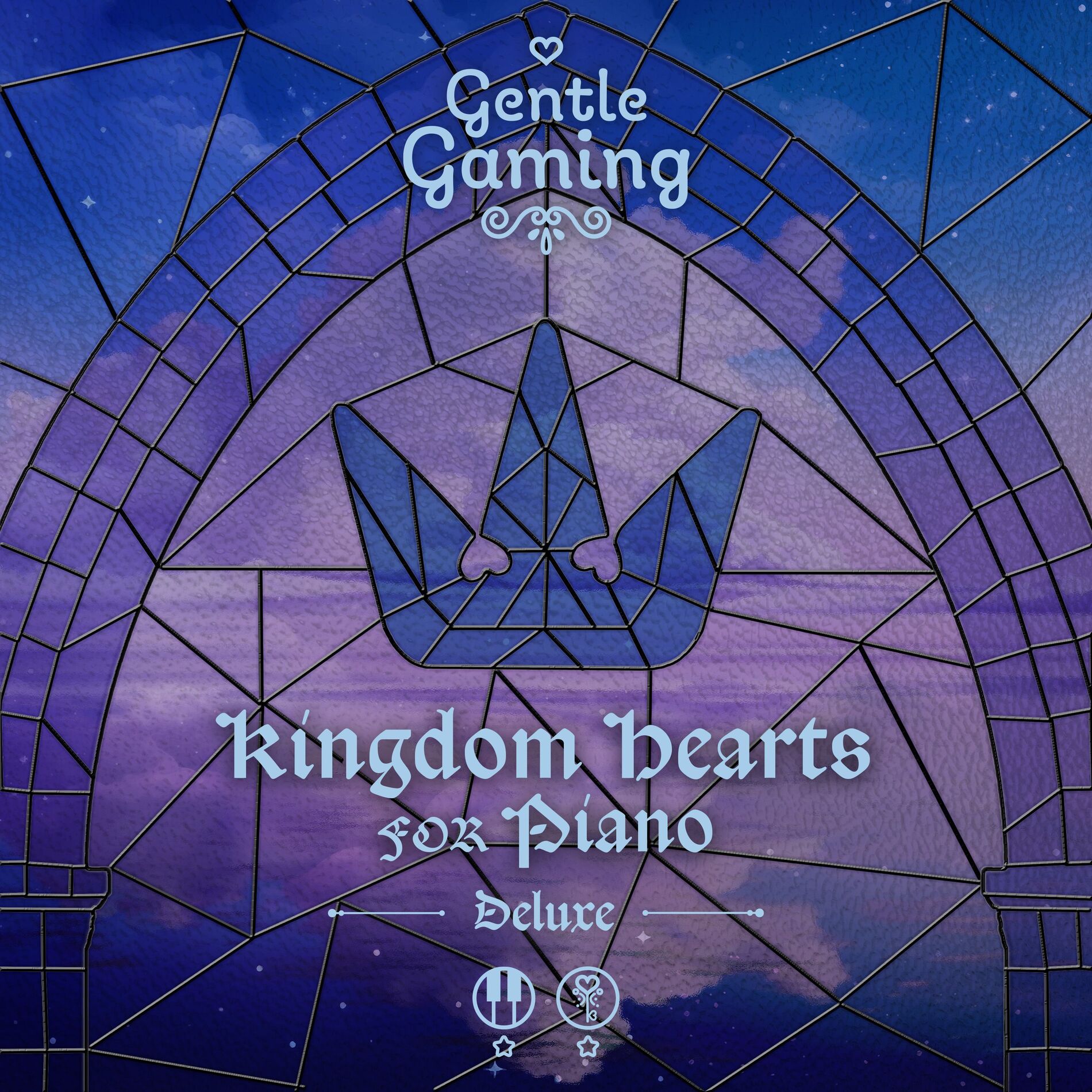 Album cover of Gentle Gaming: Kingdom Hearts for Piano (Deluxe)
