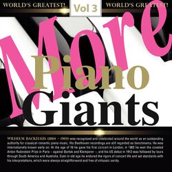 Cover of More Piano Giants: Wilhelm Backhaus, Vol. 3