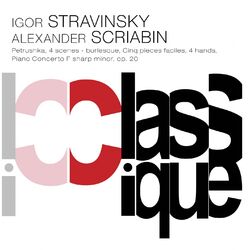 Cover of Stravinsky: Petruska, 5 Easy Pieces - Scriabin: Piano Concerto, Op. 20