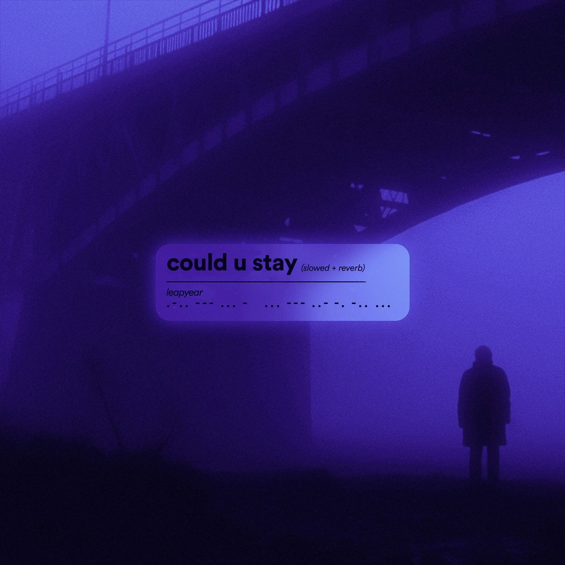 Album cover of could u stay (slowed + reverb)