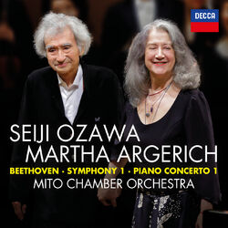Cover of Beethoven: Symphony No. 1; Piano Concerto No. 1 (Live)