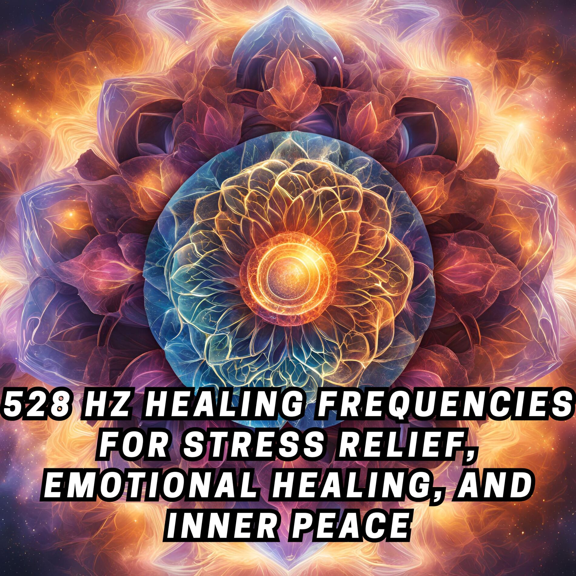 Album cover of 528 Hz Healing Frequencies for Stress Relief, Emotional Healing, and Inner Peace