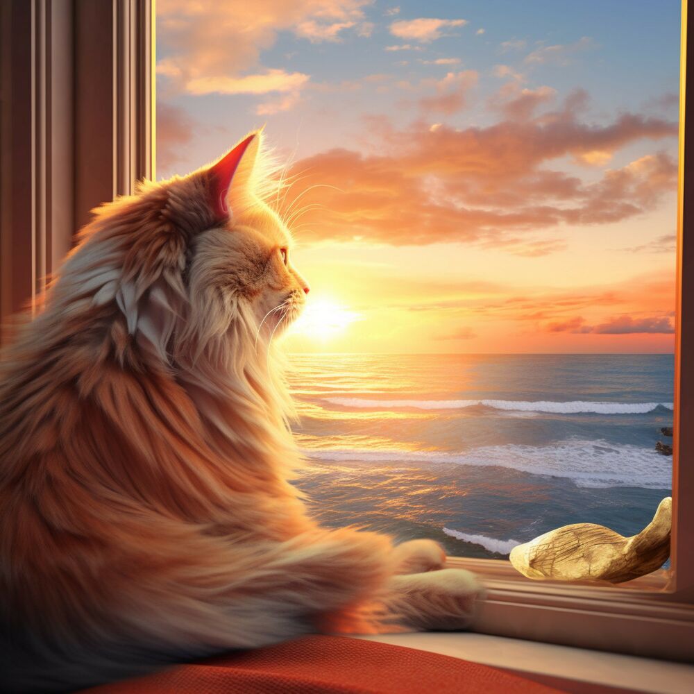 Picture of Oceanic Rhapsody Cat Reflections: Music for Happy Cats