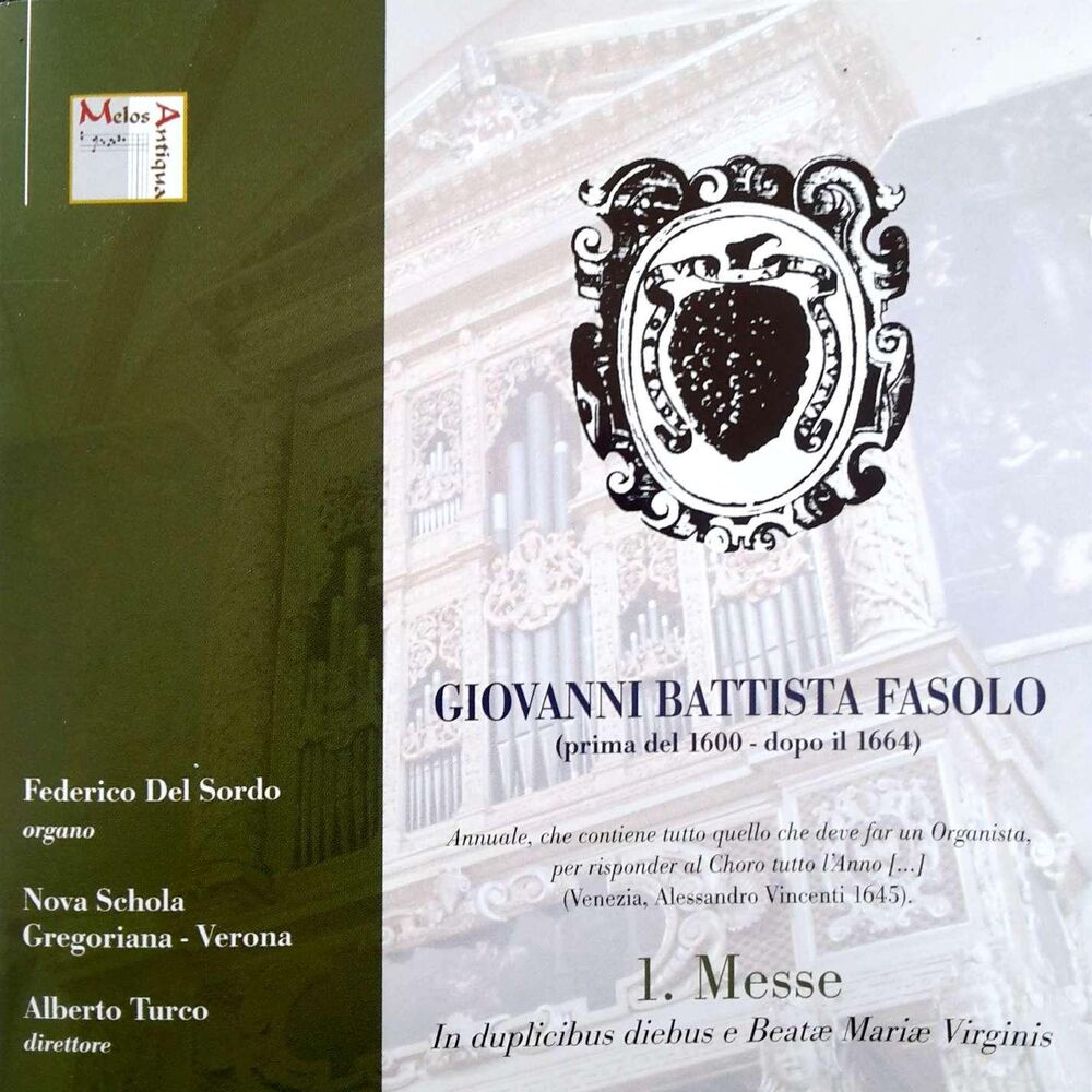 Picture of Giovanni Battista Fasolo: Messe; in duplicibus diebus e Beate Mariae Virginis
