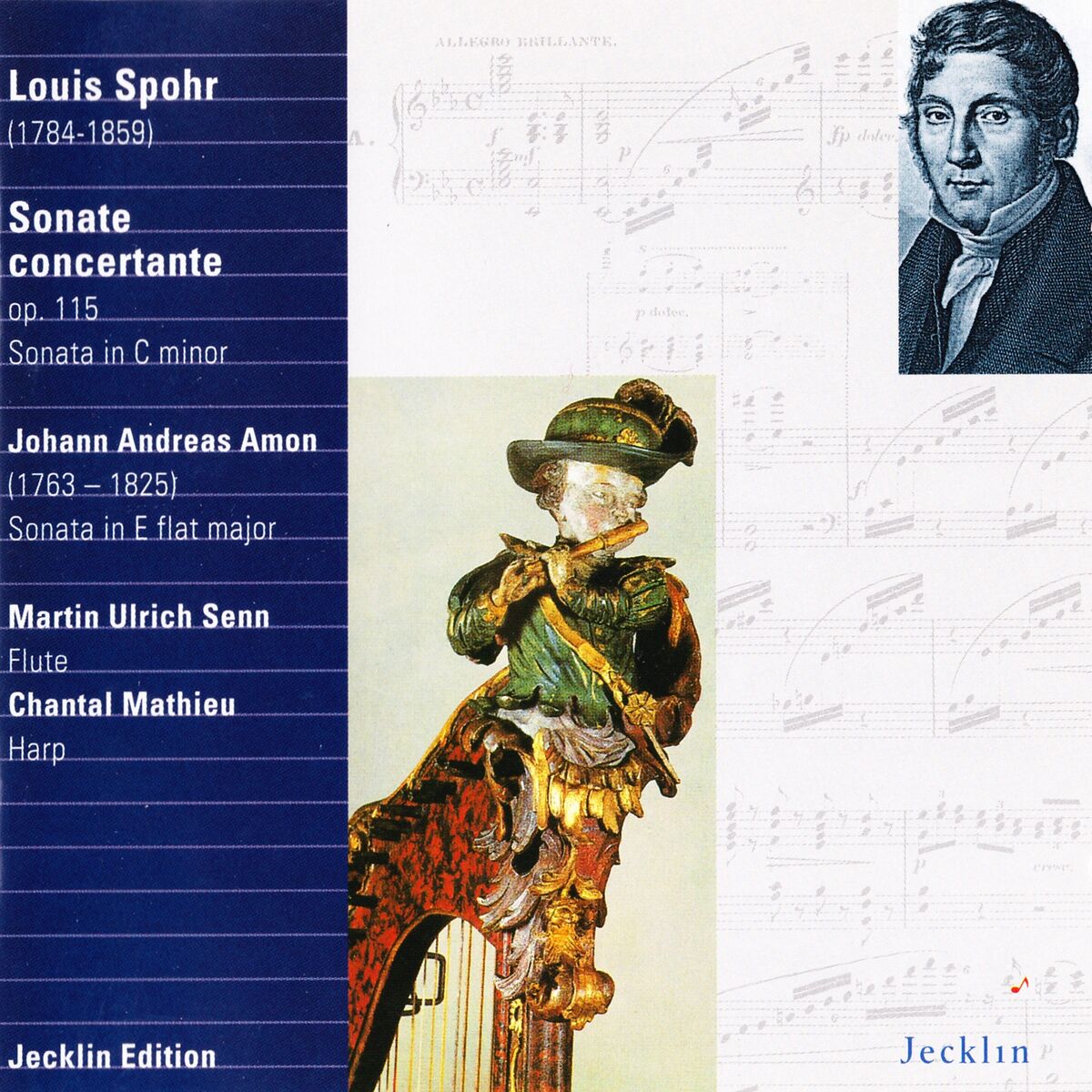 Album cover of Louis Spohr & Johann Andreas Amon: Sonatas for Flute and Harp