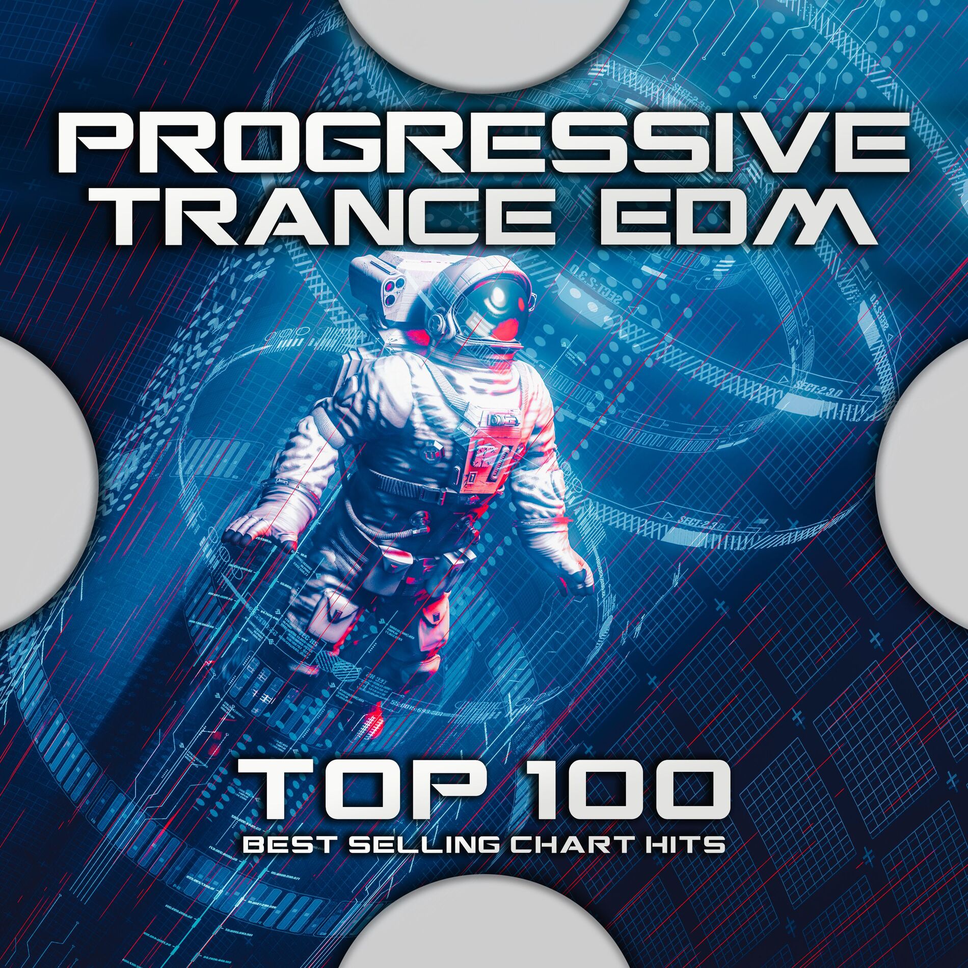 Album cover of Progressive Trance EDM Top 100 Best Selling Chart Hits