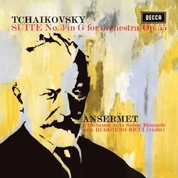 Cover of Tchaikovsky: Suite for Orchestra No. 3; Suite for Orchestra No. 4 ‘Mozartiana’ (Ruggiero Ricci: Complete Decca Recordings, Vol. 9)