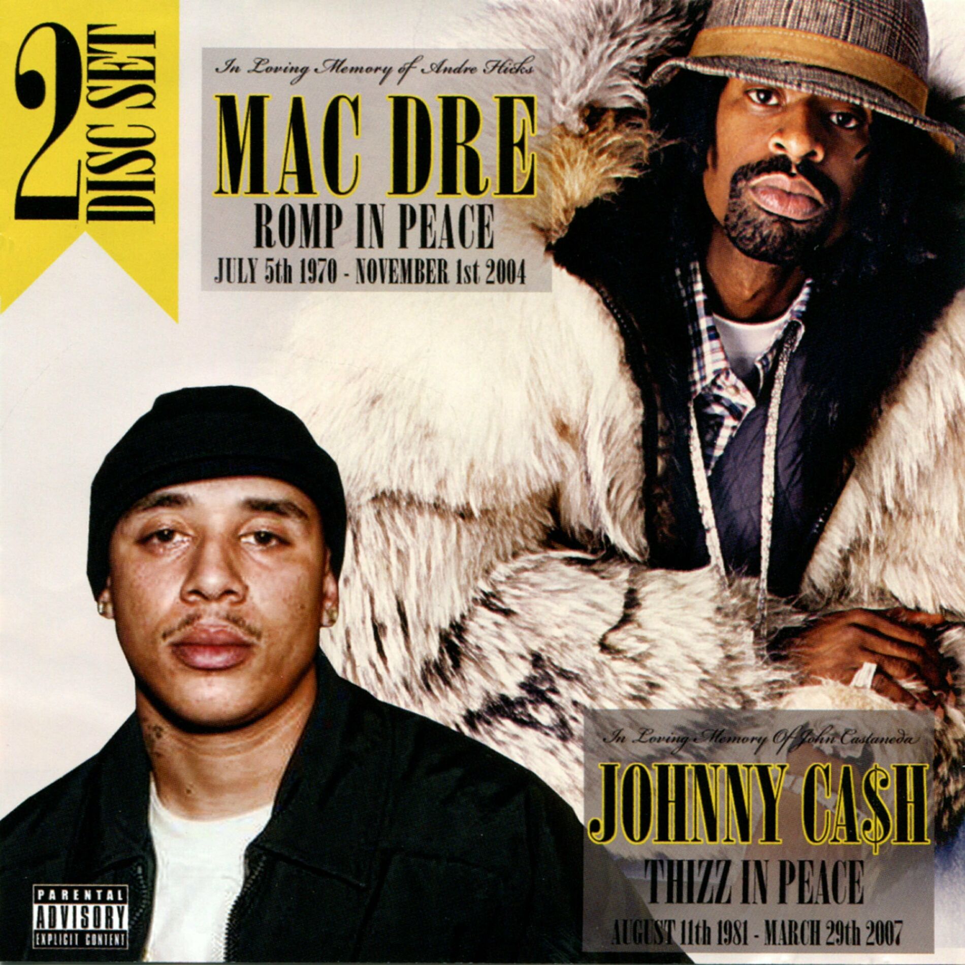 Album cover of Mac Dre: Romp in Peace / Johnny Ca$h: Thizz in Peace