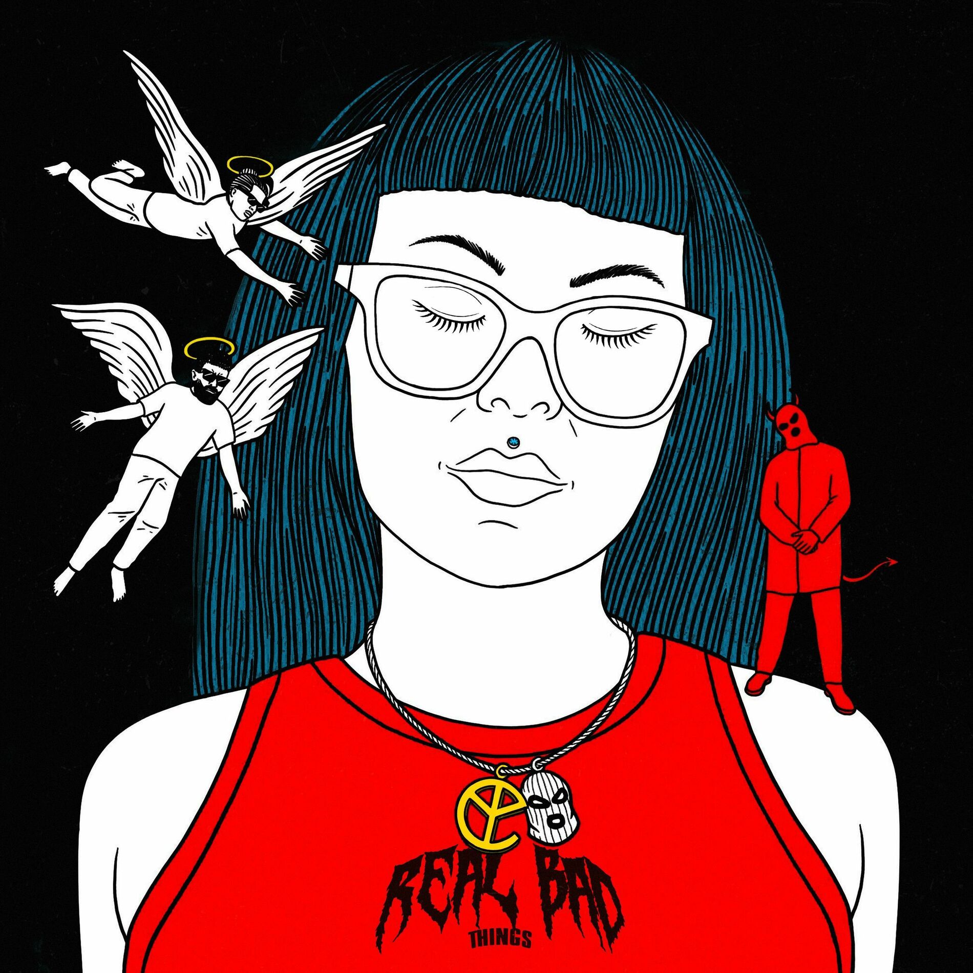 Album cover of REAL BAD THINGS (feat. OGAQUAFINA)