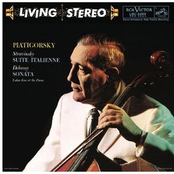 Cover of Piatigorsky Plays Stravinsky, Debussy, Busoni & Foss