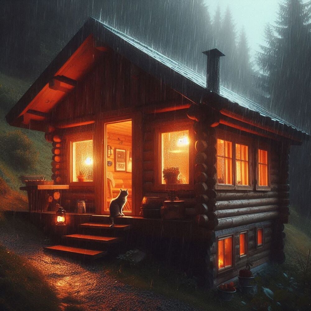 Picture of Rainy Night, Rain Noise