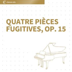 Cover of Quatre Pièces fugitives, Op. 15 (Nr 3 Andante espressivo)