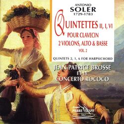 Cover of Soler : Quintettes pour clavecin, 2 violons, alto & violoncelle, vol.2