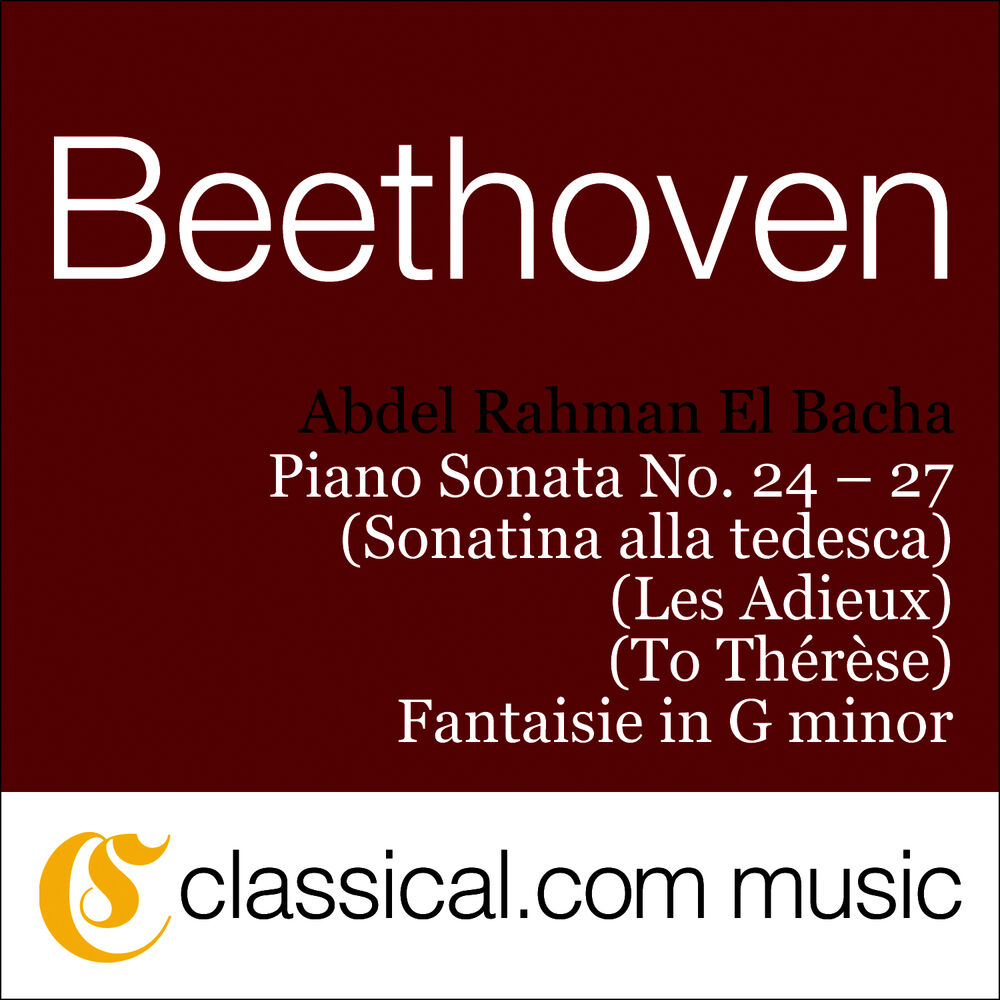 Picture of Ludwig van Beethoven, Piano Sonata No. 24 In F Sharp, Op. 78 (À Thérèse / To Teresa)