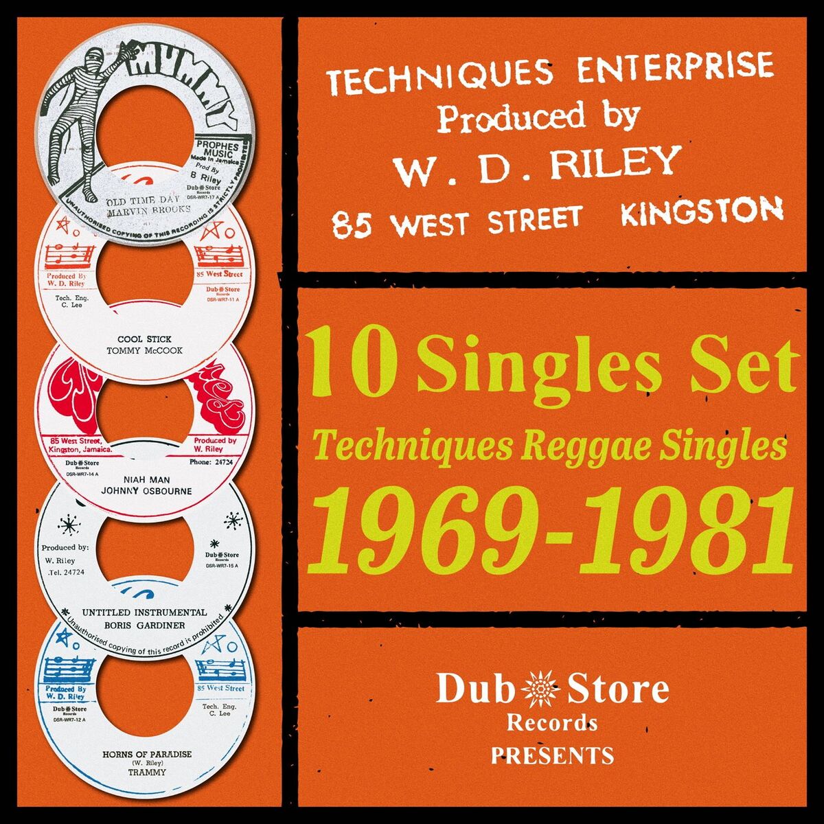 Album cover of Techniques Reggae Singles 2: 1969-1981 - 10 Singles Set