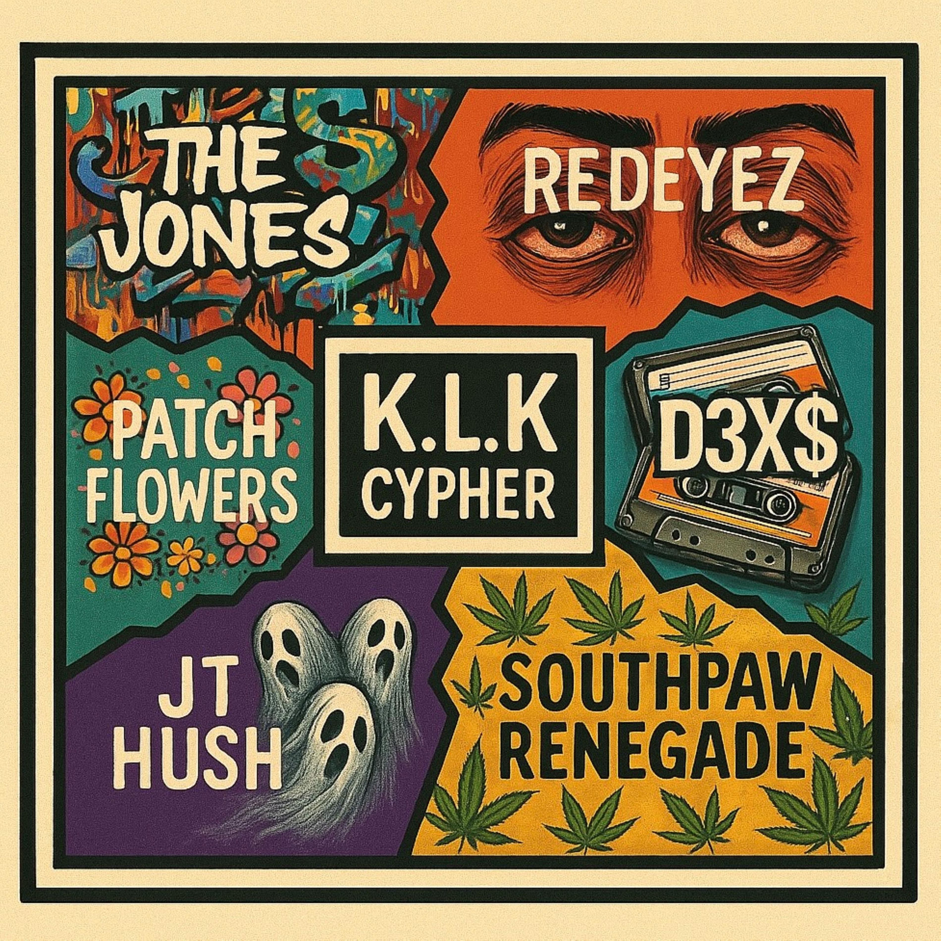 Album cover of K.L.K Cypher (feat. D3X$, Southpaw Renegade, Jt Hush, Patch Flowers, The Jones, Redeyez & Danny Boy)