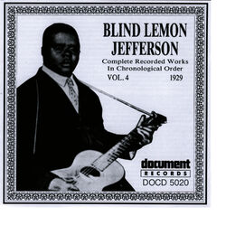 Cover of Blind Lemon Jefferson Vol. 4 1929