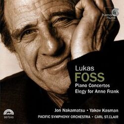 Cover of Lukas Foss: Piano Concertos, Elegy for Anne Frank