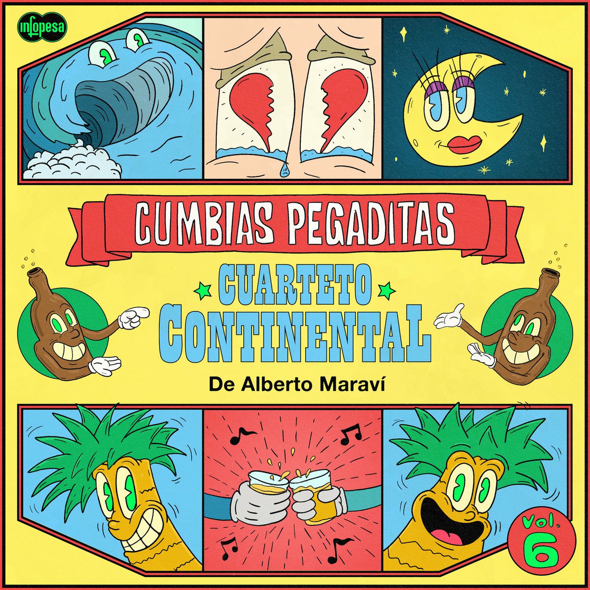 Album cover of Cumbias Pegaditas, Vol. 6