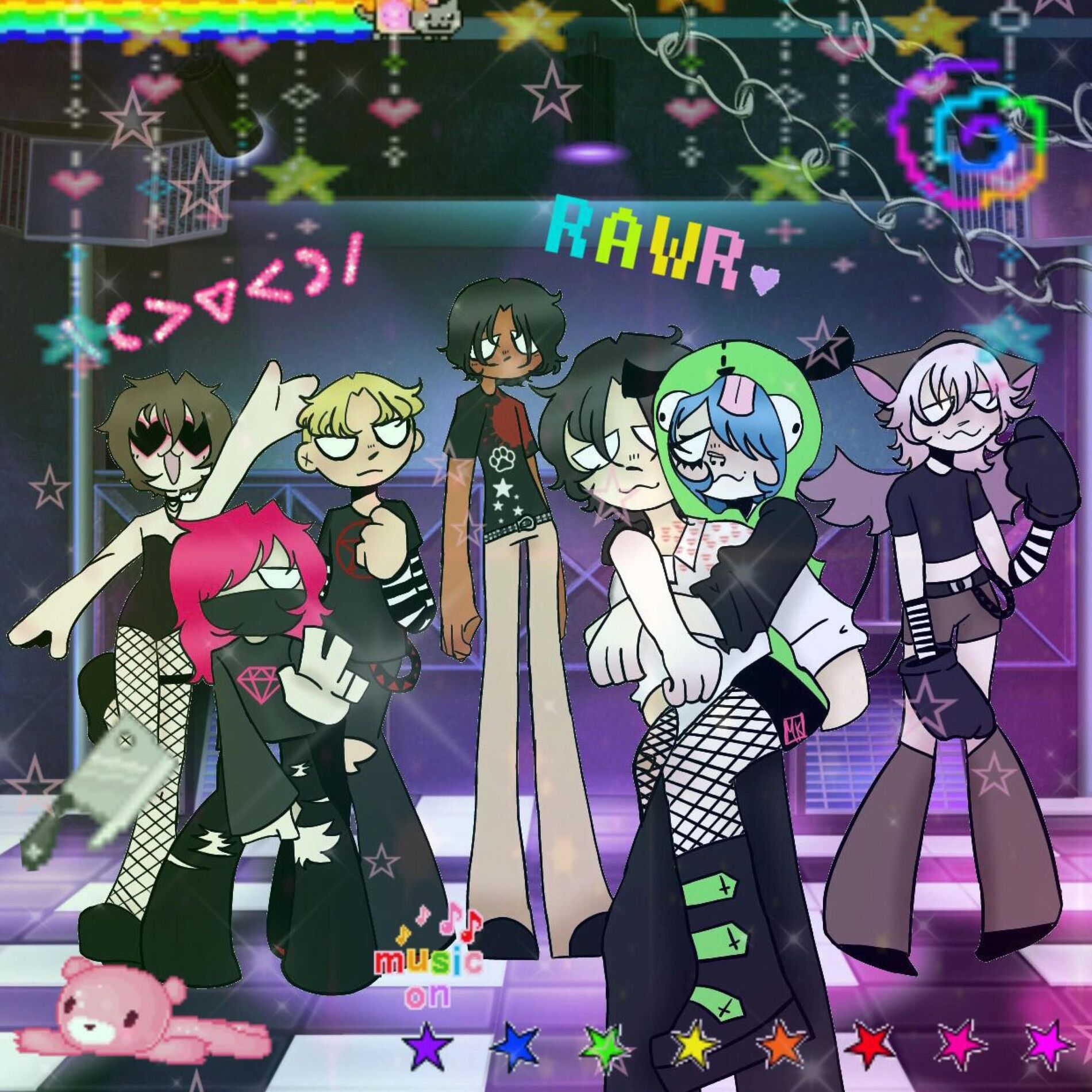 Album cover of PARTY FOR SEVEN??? (feat. Pink luu, 1psion, Lytra, Cyber angel & Juriha777)