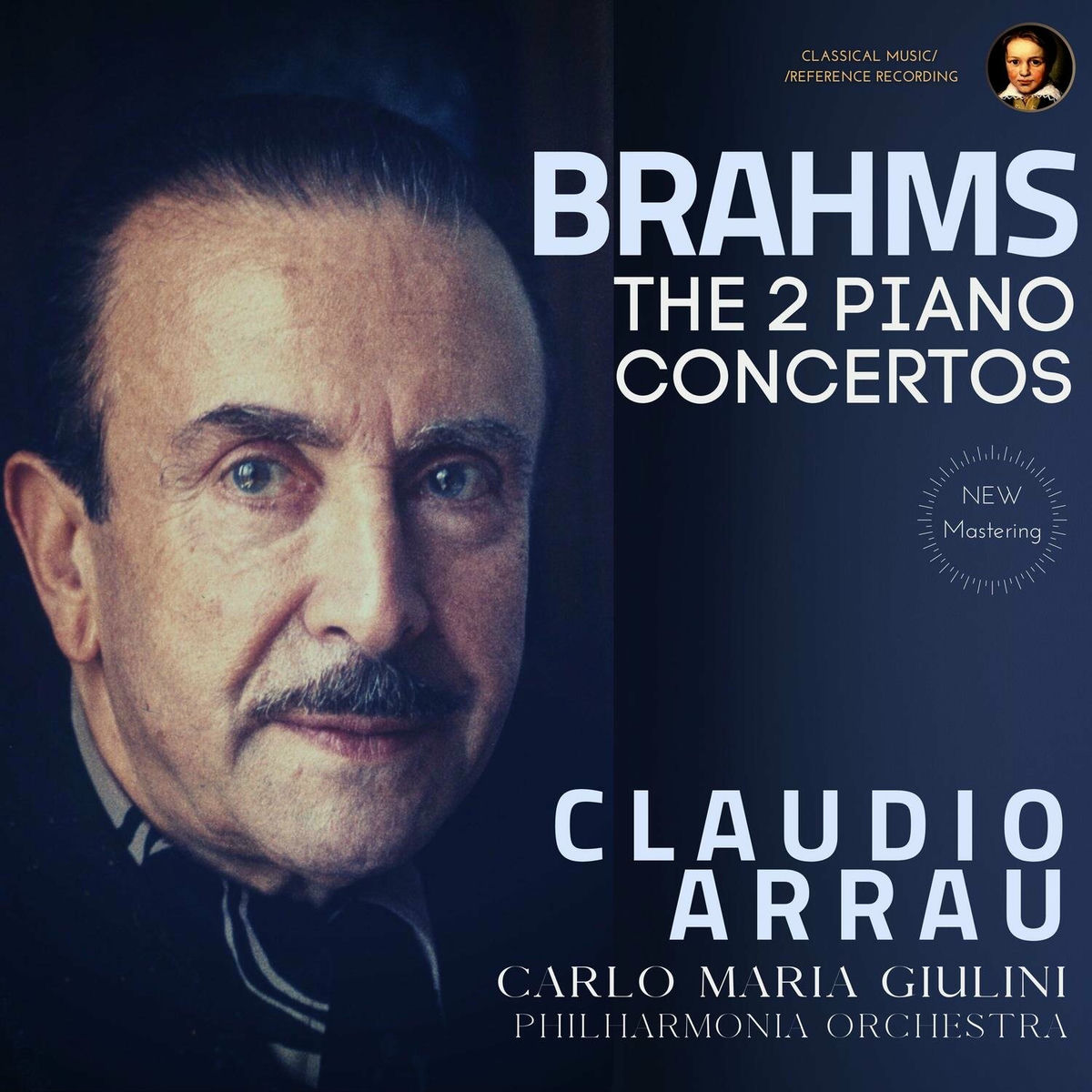 Album cover of Brahms: The 2 Piano Concertos by Claudio Arrau (2023 Remastered, London 1960 and 1962)