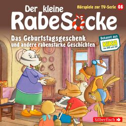 Cover of Das Geburtstagsgeschenk, Das Superfernrohr, Der Erfinderwettbewerb (Der kleine Rabe Socke - Hörspiele zur TV Serie 8)
