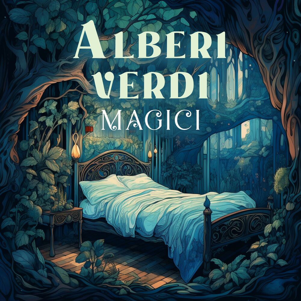 Picture of Alberi verdi magici: Atmosfera di bosco incantato per un sonno tranquillo