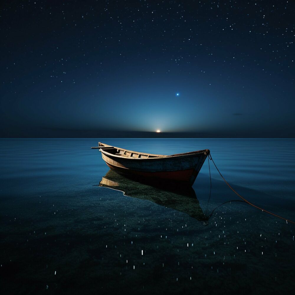Picture of Midnight Tide: Restful Waves Symphony