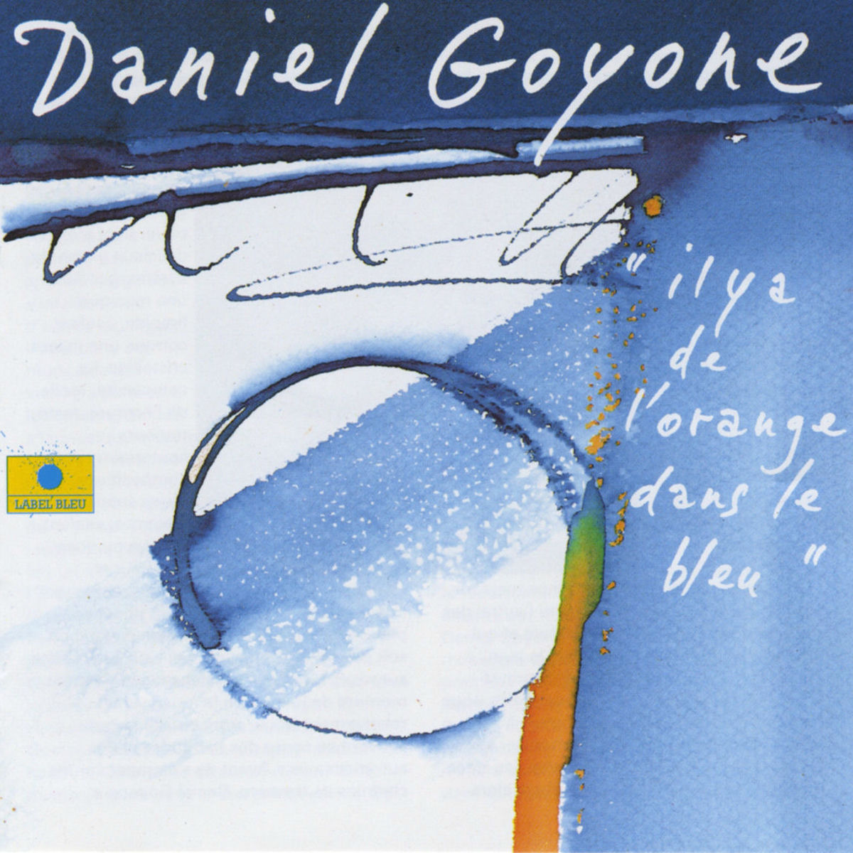 Album cover of Il y a de l'orange dans le bleu