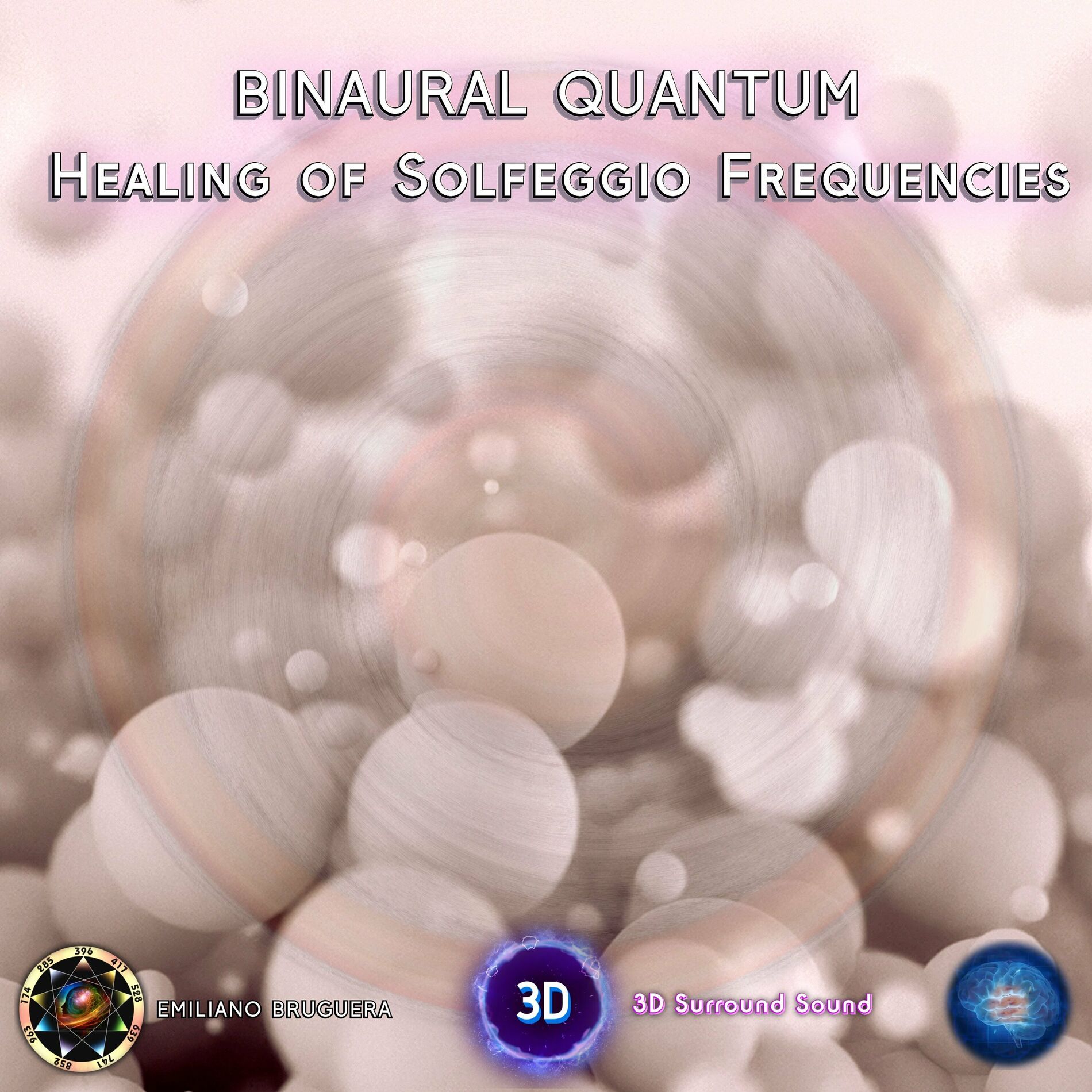 Album cover of Binaural Quantum Healing of Solfeggio Frequencies