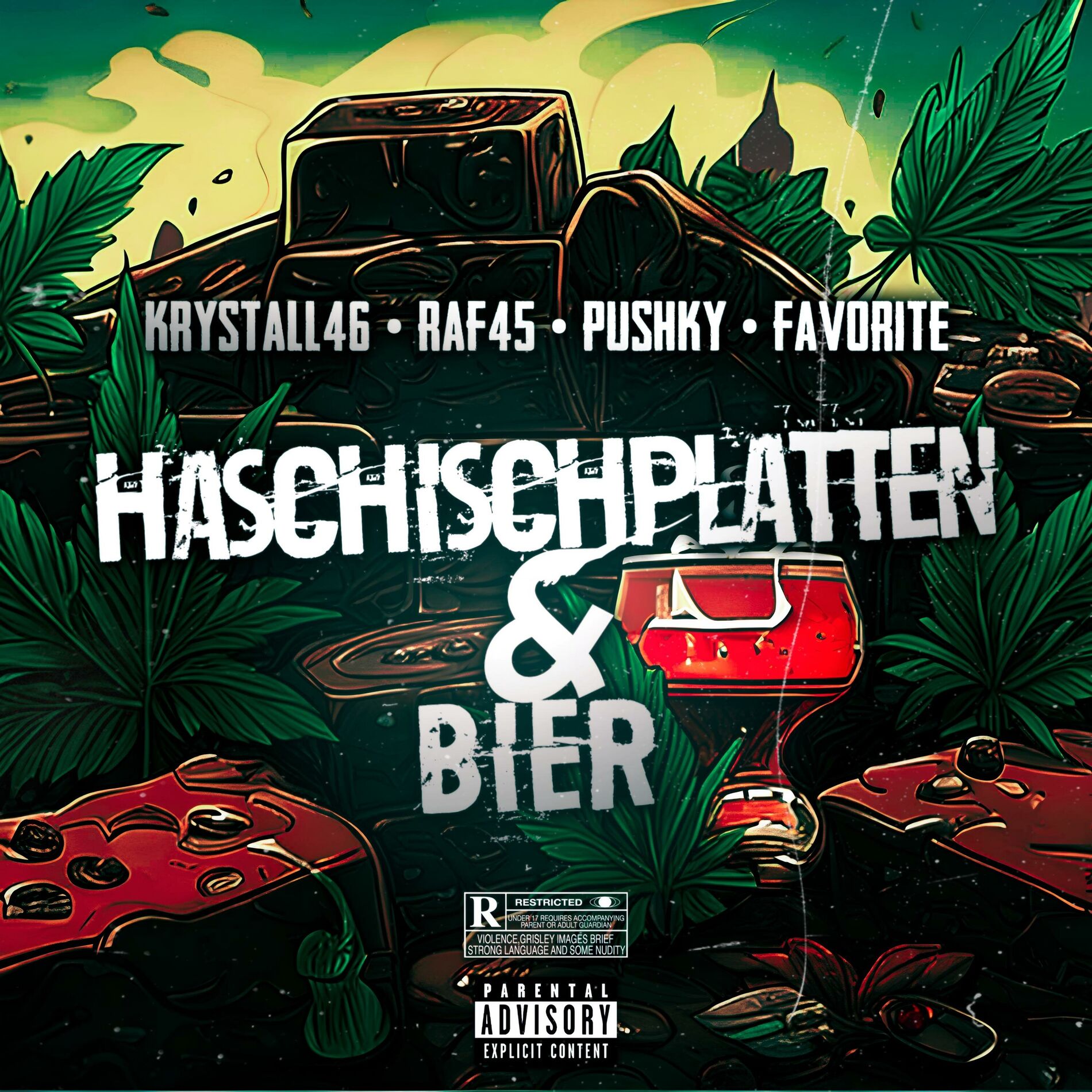Album cover of Haschischplatten & Bier (feat. Raf45, Pushky & Favorite)