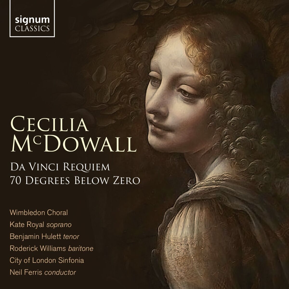 Album cover of Cecilia McDowell: Da Vinci Requiem & 70 Degrees Below Zero