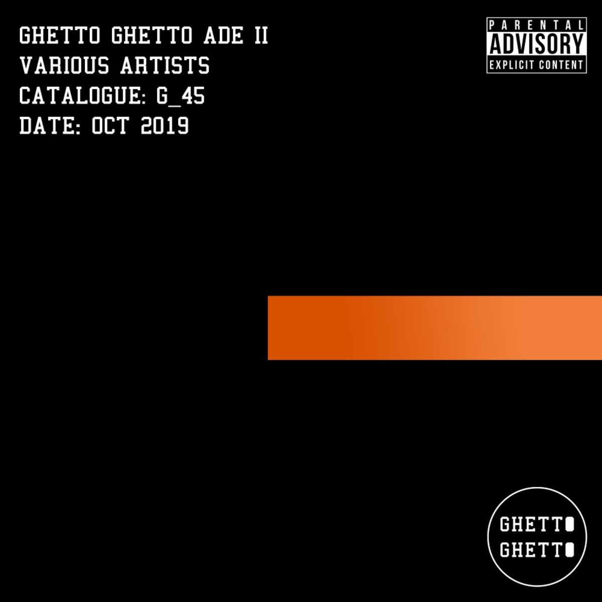 Album cover of Ghetto Ghetto ADE II