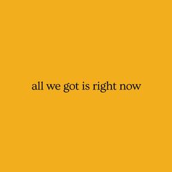Cover of all we got is right now
