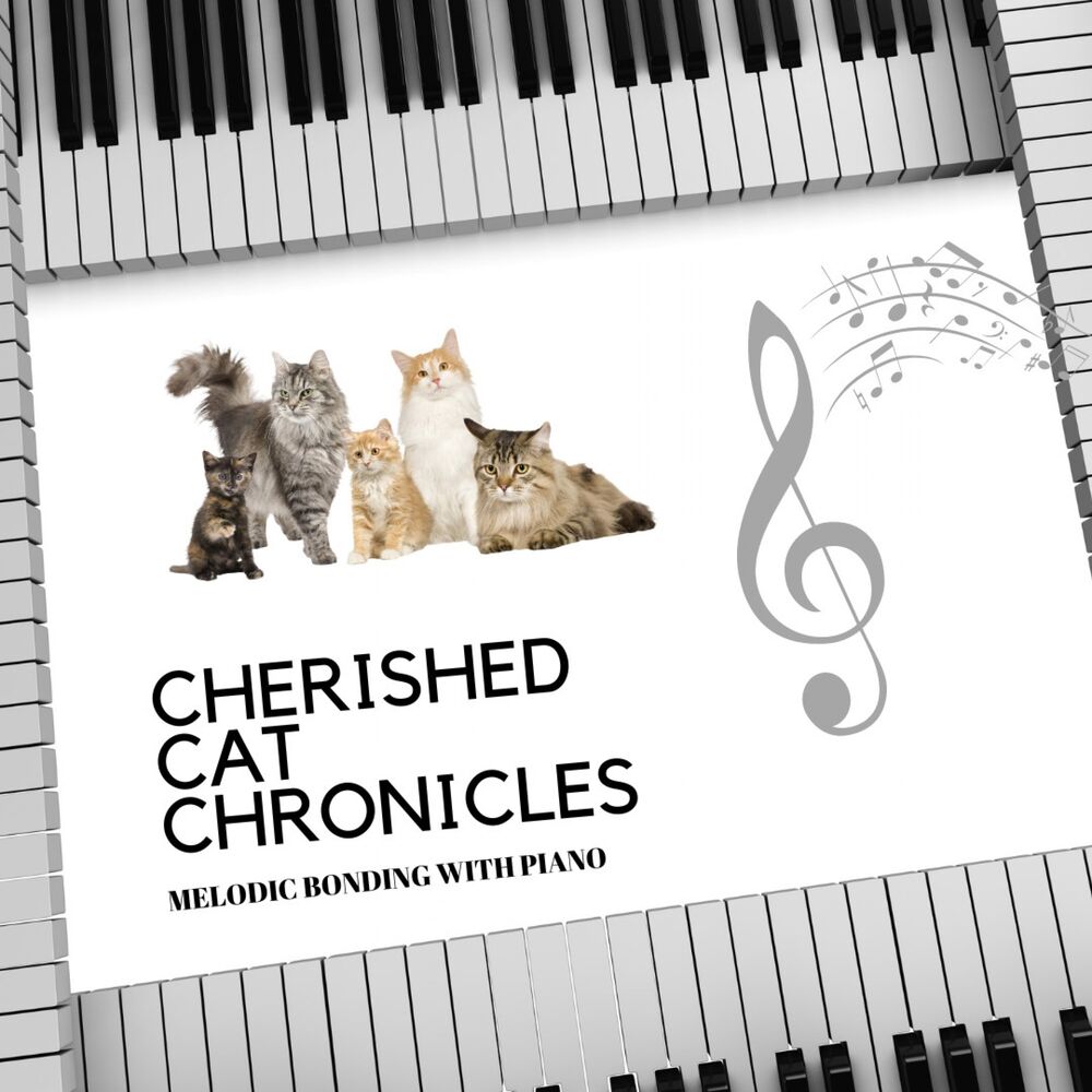 Picture of Cherished Cat Chronicles: Melodic Bonding with Piano