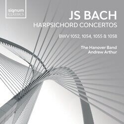 Cover of JS Bach: Harpsichord Concertos, BWV 1052, 1054, 1055 & 1058
