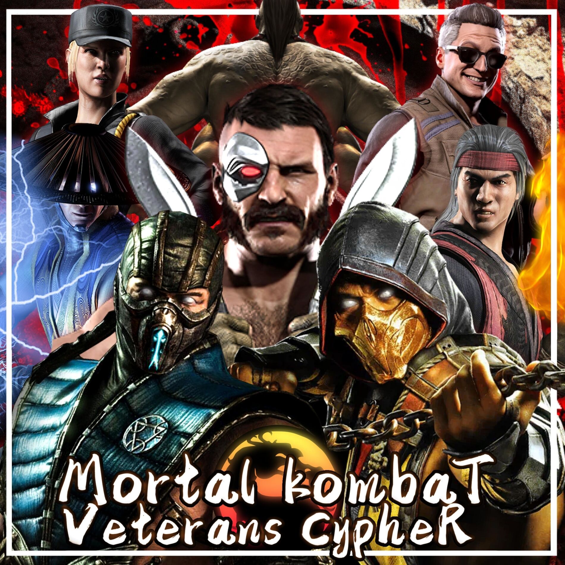 Album cover of Mortal Kombat Veterans Cypher (feat. None Like Joshua, Jamar Rose, Knight of Breath, KBN Chrollo, InternetCity & Kumodo Dragon)