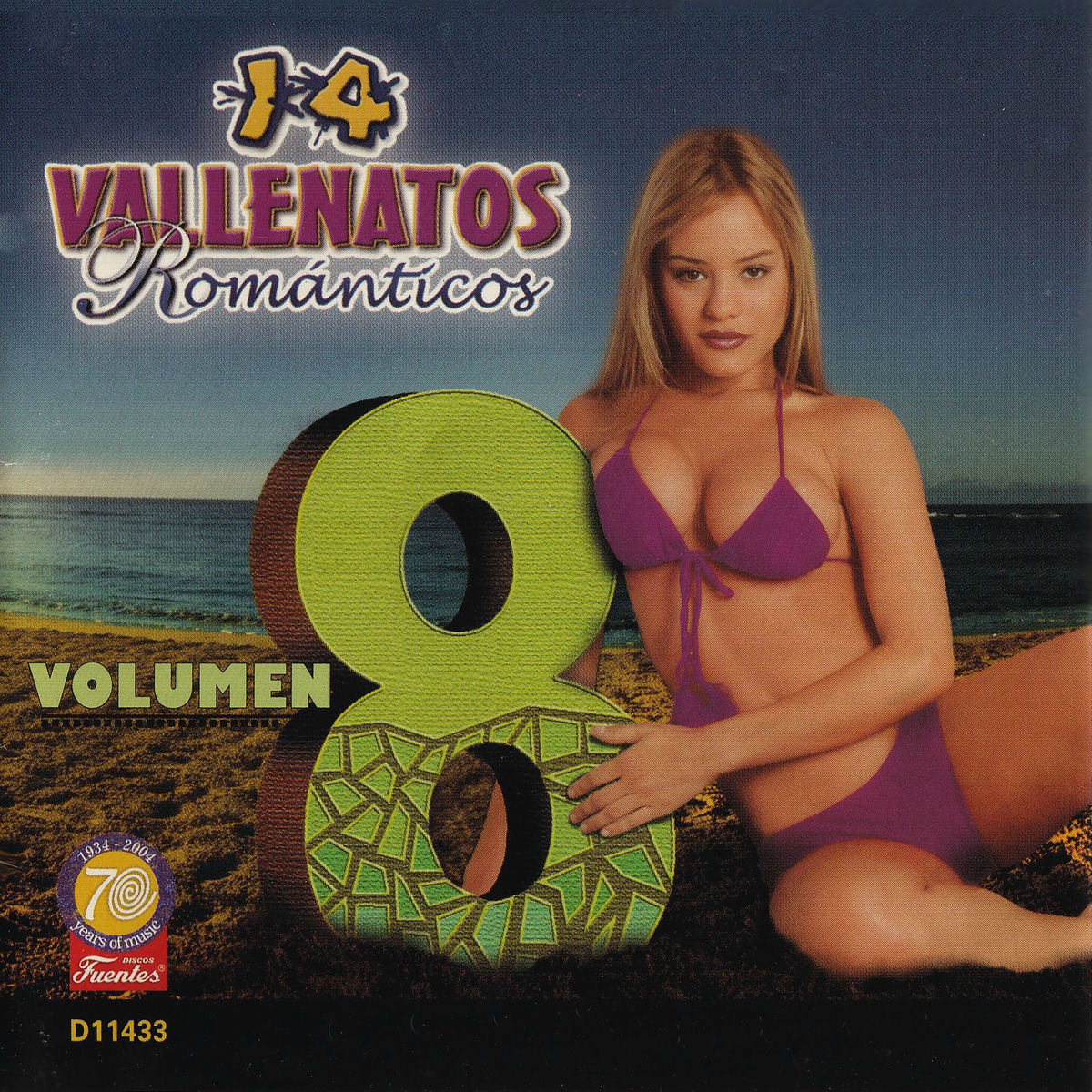 Album cover of 14 Vallenatos Románticos, Vol. 8