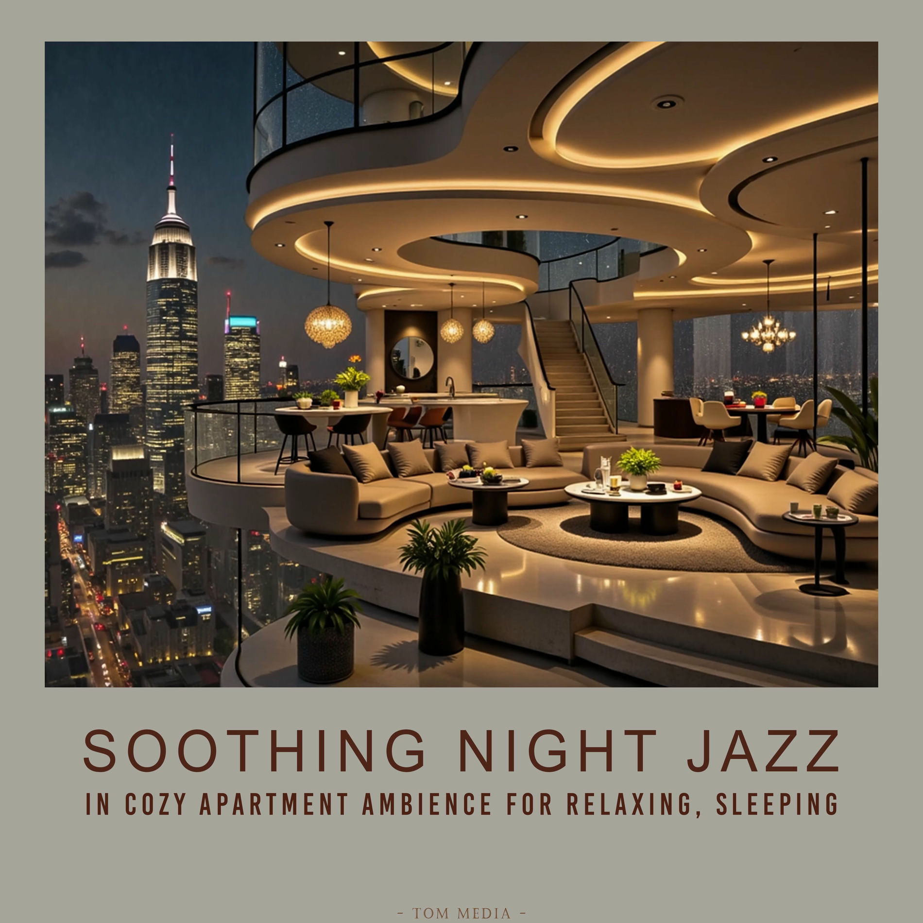 Album cover of Soothing Night Jazz in Cozy Apartment Ambience for Relaxing, Sleeping