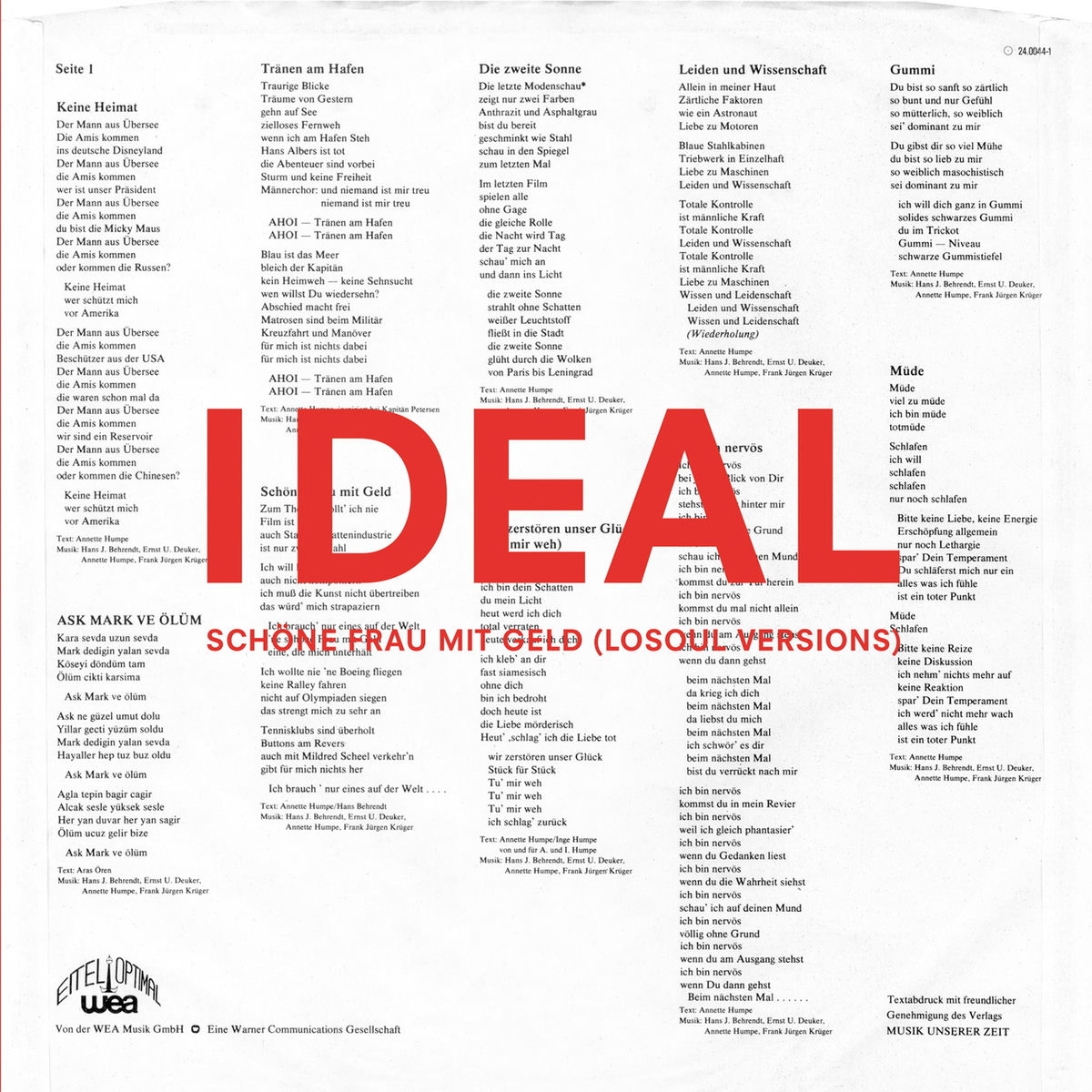 Album cover of Schöne Frau Mit Geld (losoul Versions)