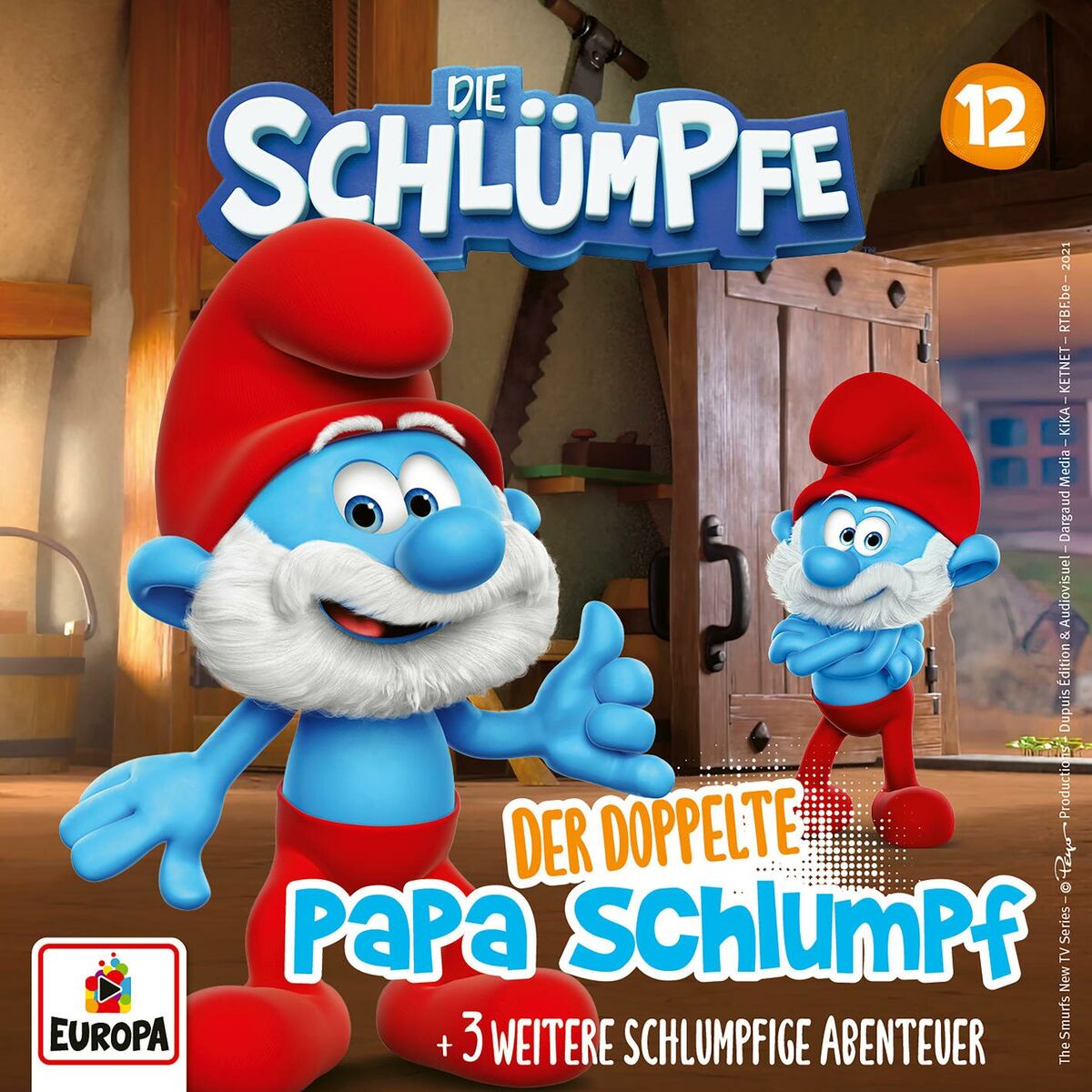 Album cover of Folge 12: Der doppelte Papa Schlumpf