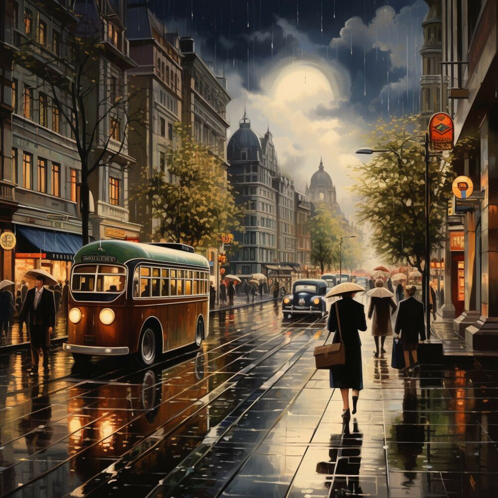 Picture of Rainy Cadence Essence: Music in the Rain