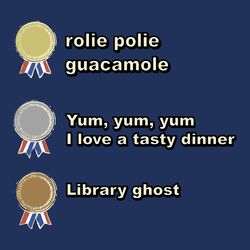 Yum Yum Yum I Love A Tasty Dinner – Library Ghost