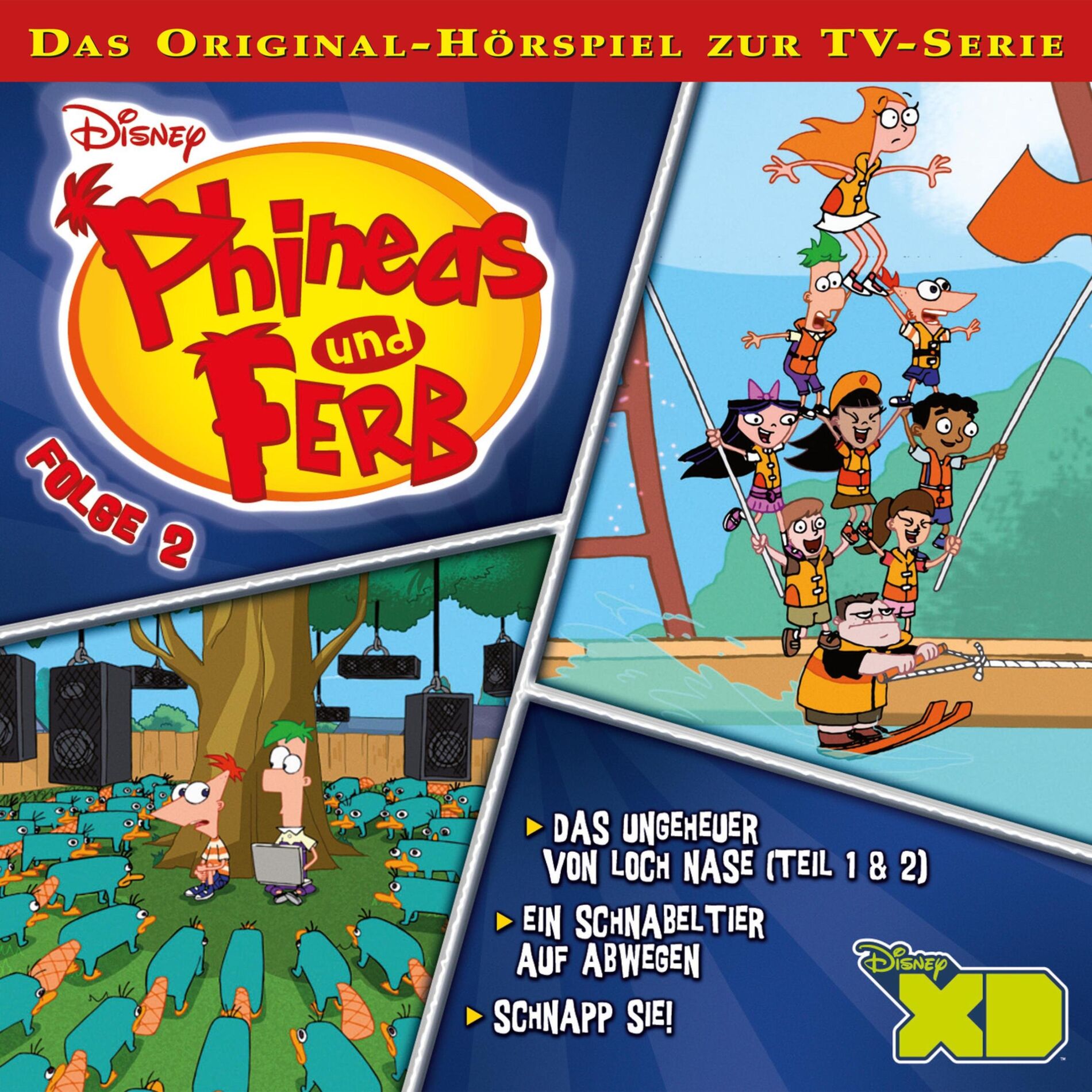 Album cover of 02: Das Ungeheuer von Loch Nase (Teil 1 & 2) / Ein Schnabeltier auf Abwegen / Schnapp sie! (Hörspiel zur Disney TV-Serie)